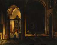 Neeffs Peeter I Interior of a Gothic Church - Hermitage
